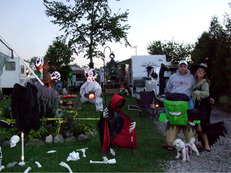 Halloween - Decorations, Trailer, Dog, Frankenstein, Ghosts